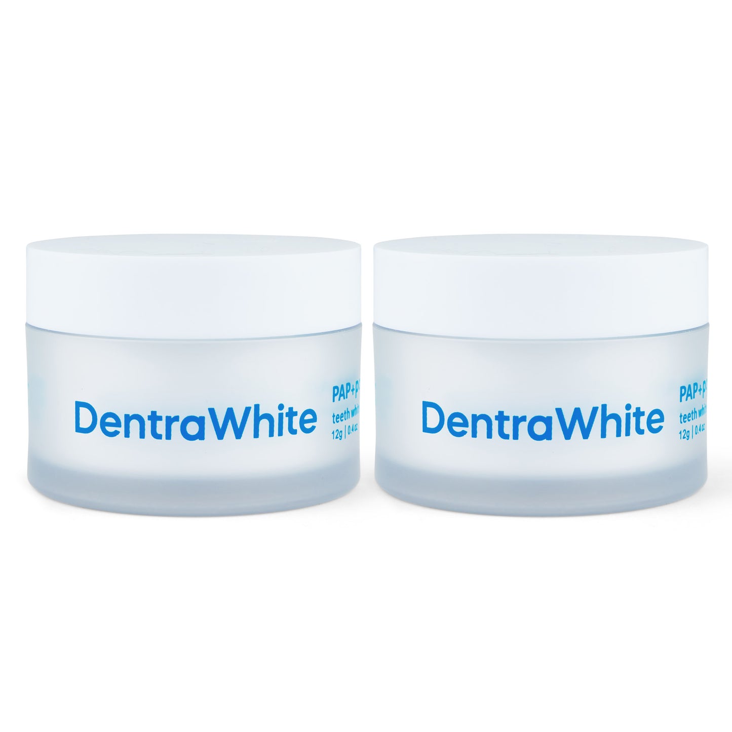 DentraWhite Radiant Powder Pair – 2x Teeth Whitening Powder Jars for Stain Removal, Fresh Mint Flavour for a Brighter Smile