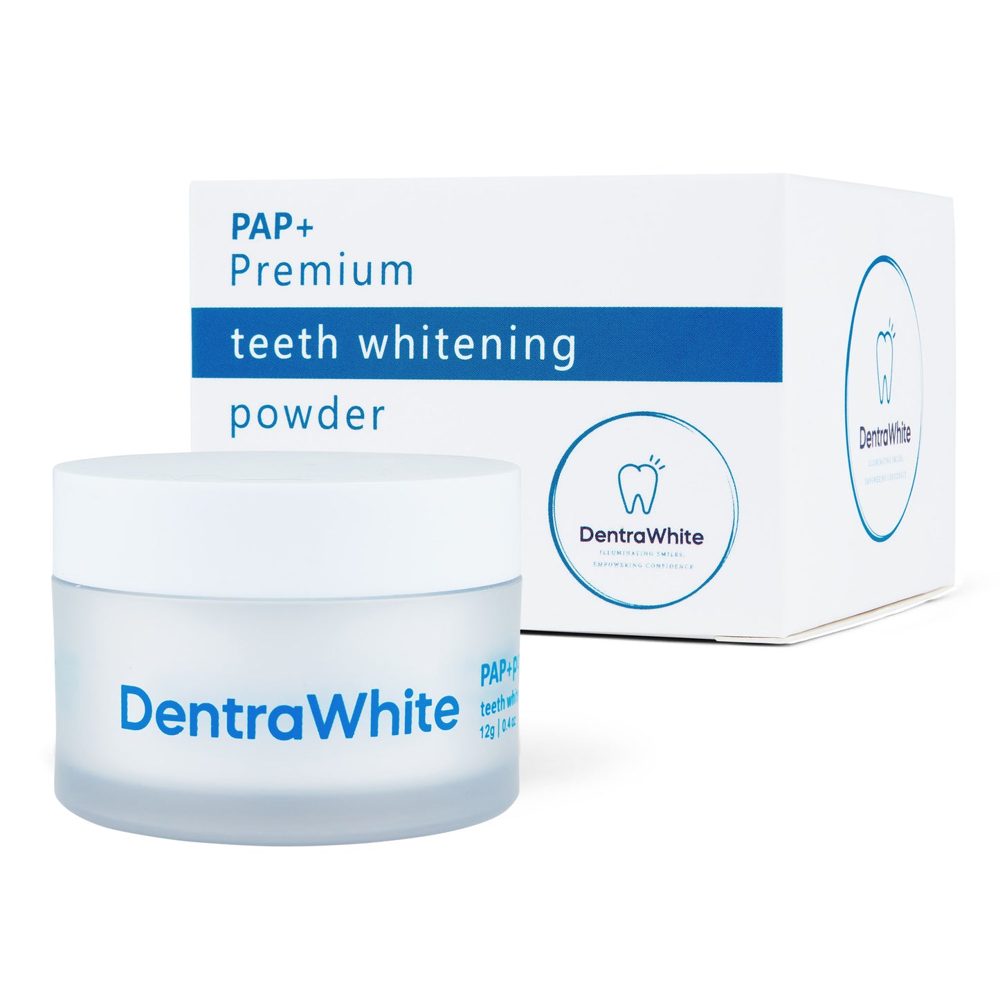 DentraWhite Teeth Whitening Powder – Stain Removal for a Brighter Smile, Fresh Mint Flavour