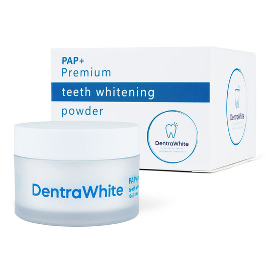 DentraWhite Teeth Whitening Powder – Stain Removal for a Brighter Smile, Fresh Mint Flavour