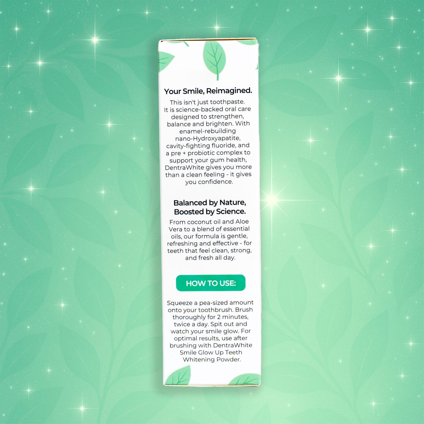 Ultimate Glow Bundle – Pre + Probiotic Enamel Strengthening Toothpaste (XL 120g), Smile Glow Up Teeth Whitening Strips (PAP+) – 14 Treatments / 28 Strips & Teeth Whitening Powder (PAP+) – XL 40g