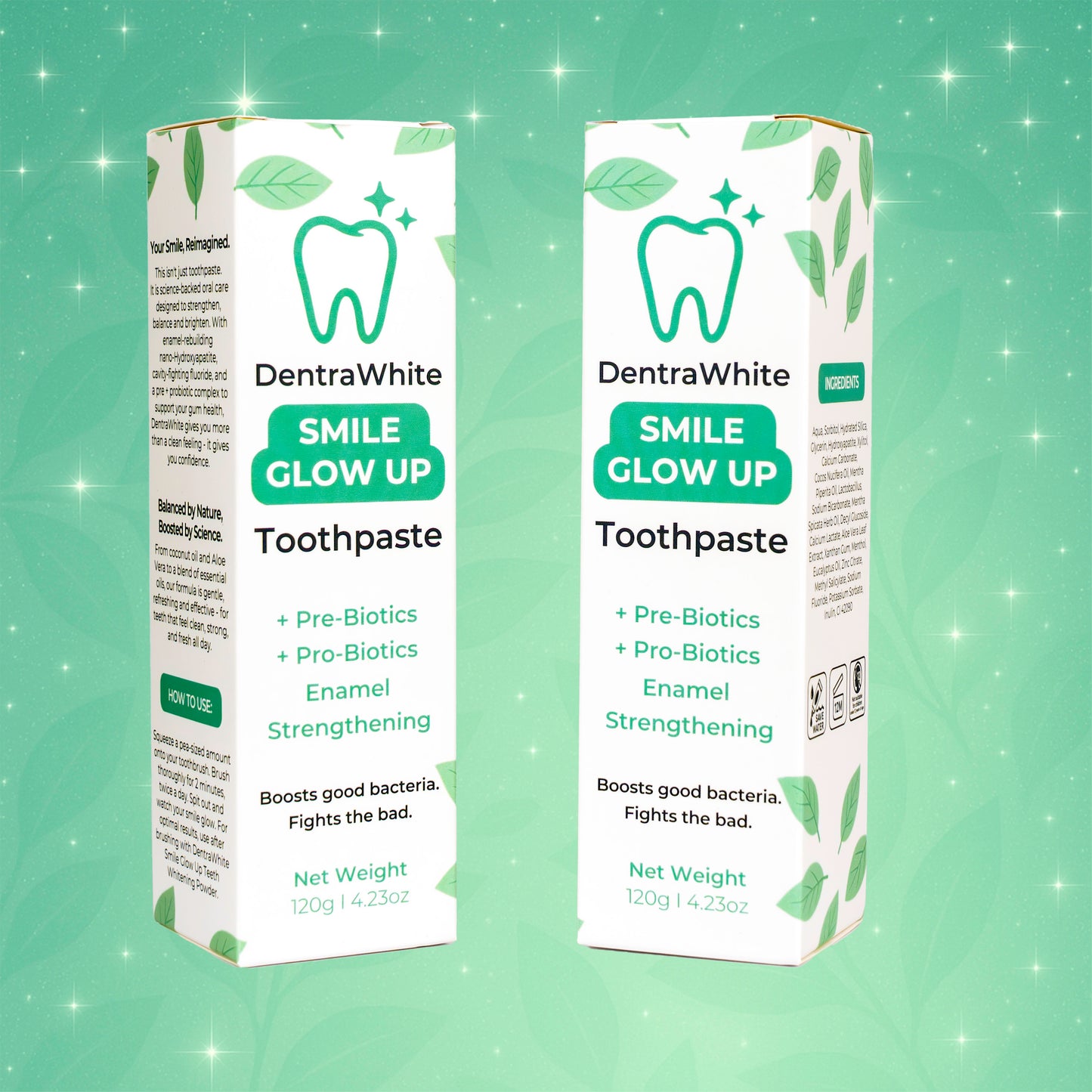 Daily Care Twin Pack – 2× Pre + Probiotic Enamel Strengthening Toothpaste – XL 120g Tubes