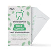 DentraWhite Smile Glow Up PAP+ Teeth Whitening Strips box and strip sachet