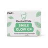 DentraWhite Smile Glow Up PAP+ Teeth Whitening Powder box front