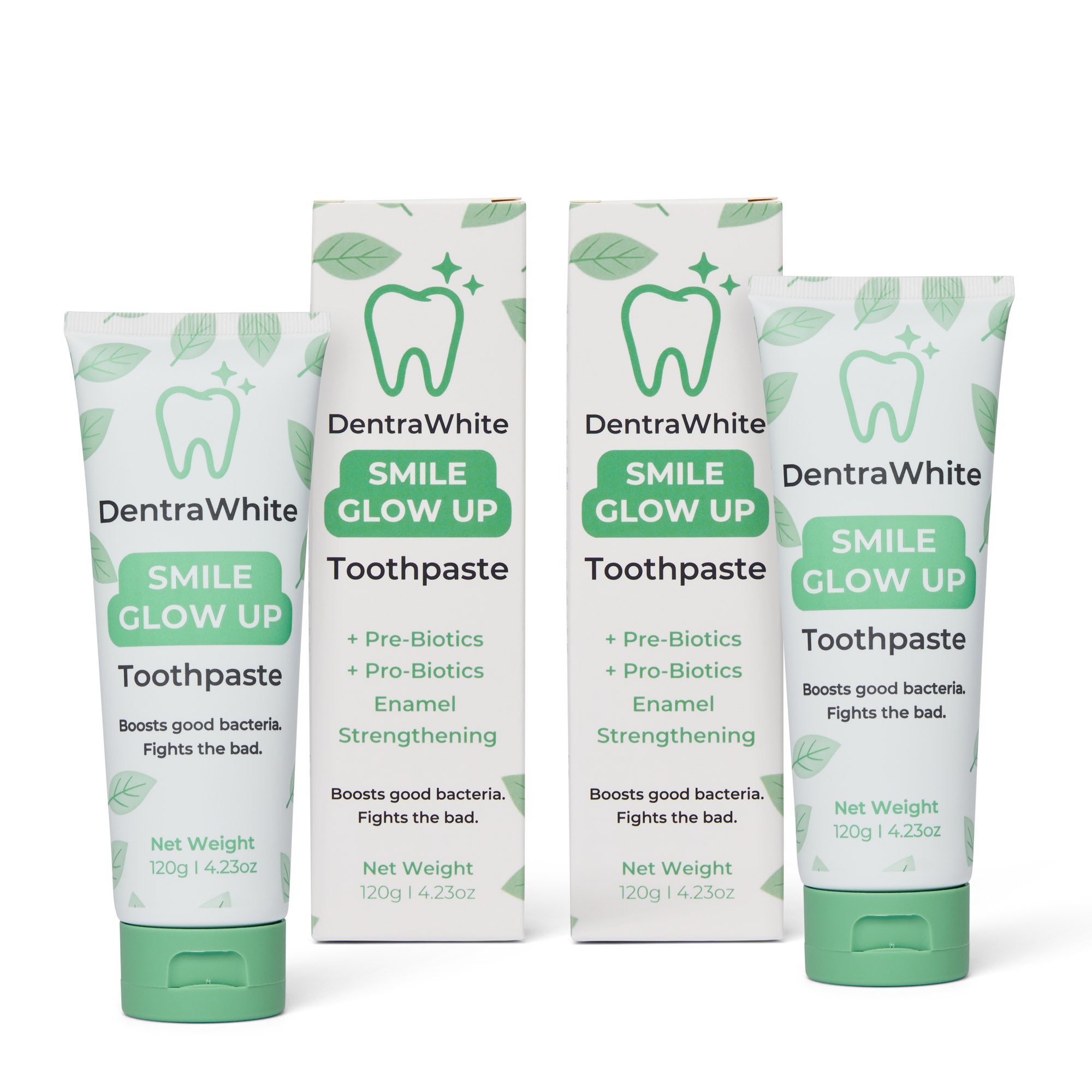 Daily Care Twin Pack | Pre + Probiotic Toothpaste 2 x 120g – DentraWhite