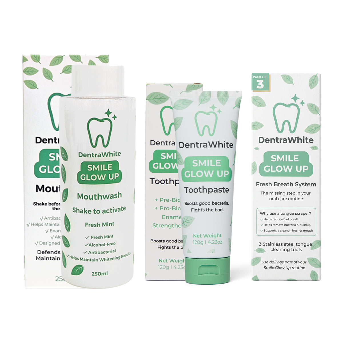 Fresh Breath & Enamel Care Routine – Mouthwash, Toothpaste & Tongue Scrapers