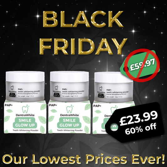 Black Friday Triple Teeth Whitening Powder Bundle – 3× PAP+ XL Whitening Jars