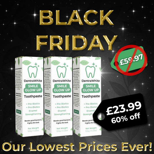 Black Friday Triple Toothpaste Bundle – 3× Pre + Probiotic Enamel Strengthening Toothpaste (XL 120g)