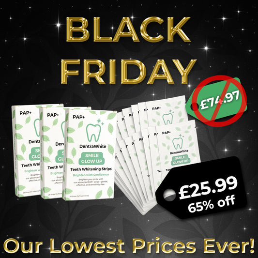 Black Friday Triple Teeth Whitening Strips Bundle – 3× Smile Glow Up PAP+ Treatments
